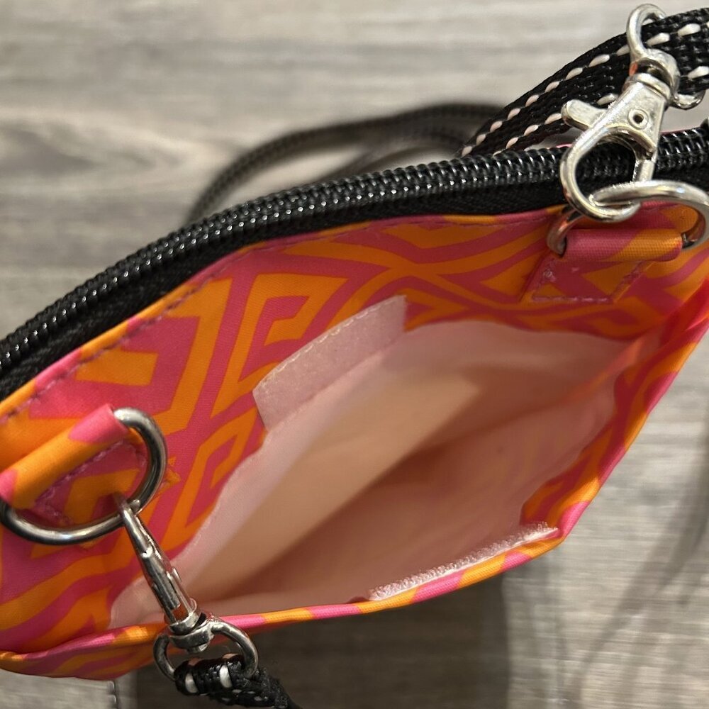 Scout Sally Go Lightly Crossbody Bag Coated Cotton Water Resistant Pink Orange - Picture 7 of 11
